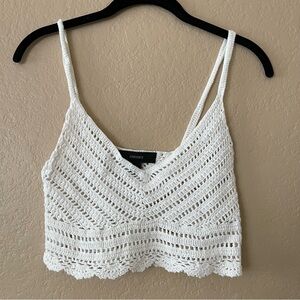 Forever 21 crochet crop tank top
